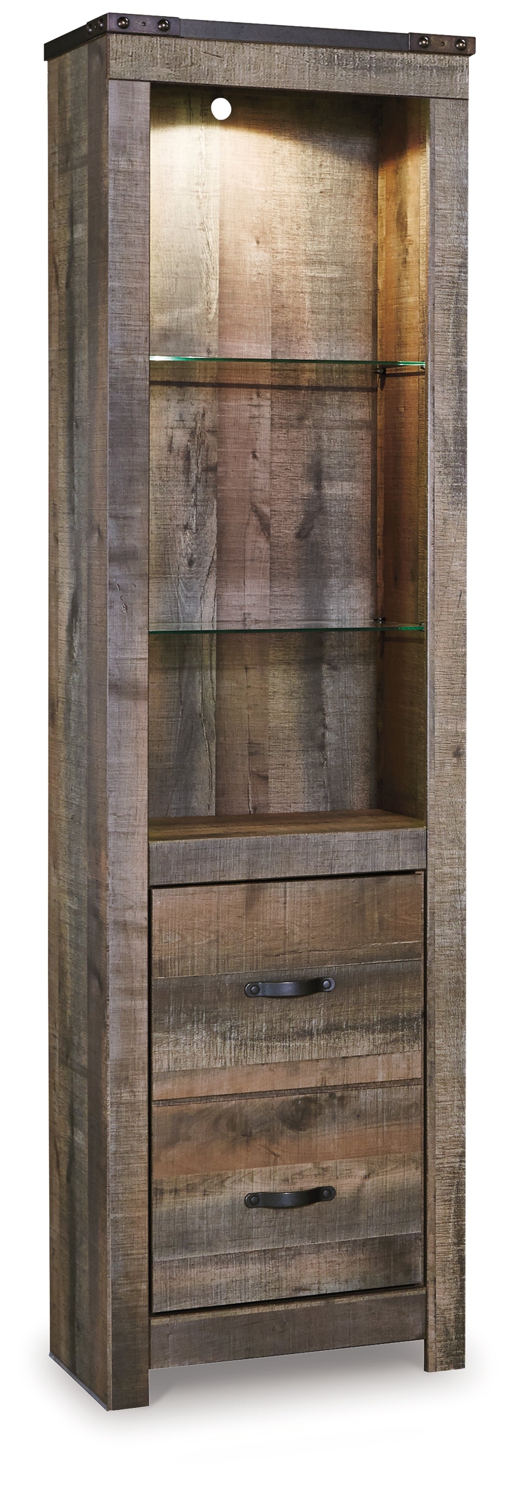 The Furniture Outlets - Ashley Furniture - Trinell Entertainment Center - Pier / Brown - W446-24