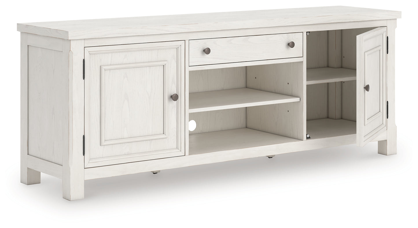 The Furniture Outlets - Ashley Furniture - Robbinsdale 72" TV Stand - 72" / Antique White - W742-68