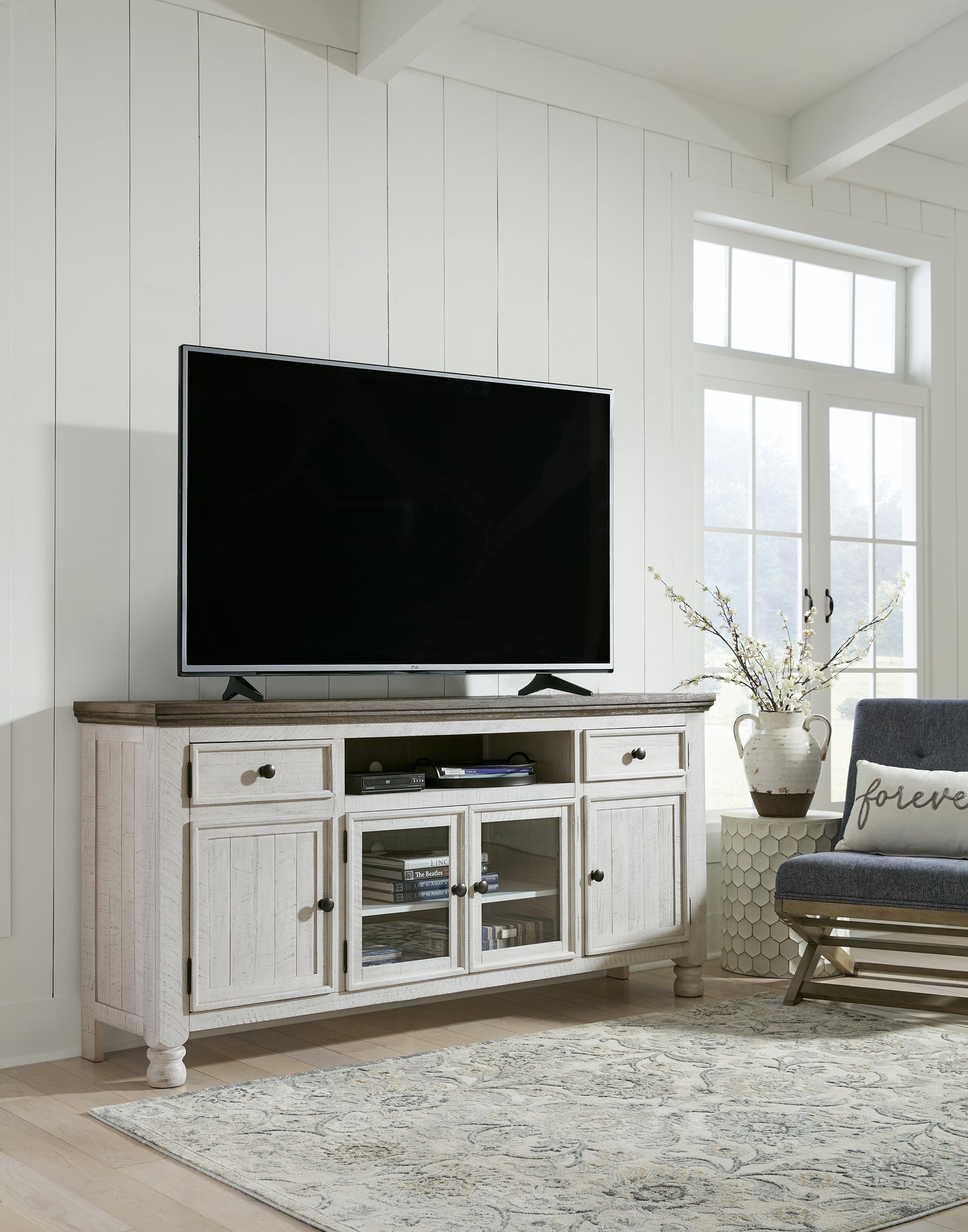 The Furniture Outlets - Ashley Furniture - Havalance TV Stand - TV Stand / Two-tone - W814-68