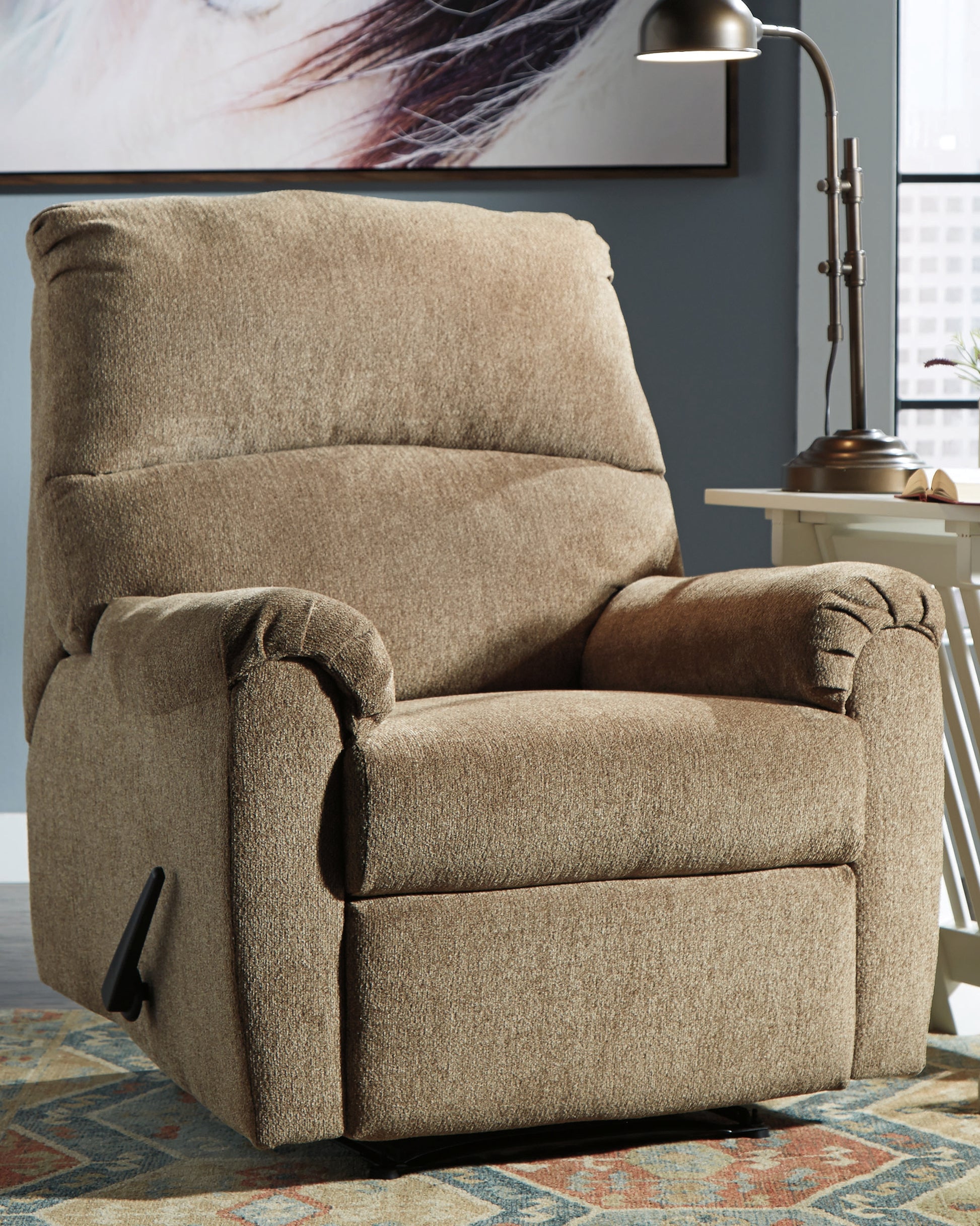 The Furniture Outlets - Ashley Furniture - Nerviano Living Room - Zero Wall Recliner / Mocha - 1080129