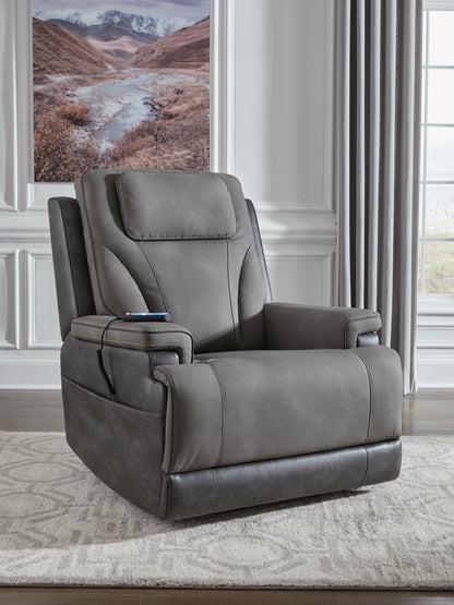 The Furniture Outlets - Ashley Furniture - 4Z-Peaceful Pause Living Room - Power Lift Recliner / Slate - PC1210412