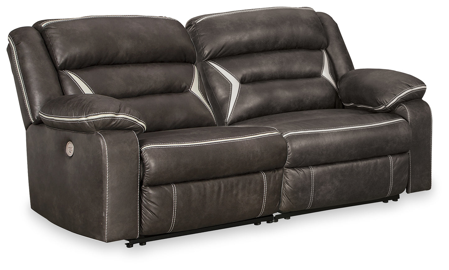 The Furniture Outlets - Ashley Furniture - Kincord Sectional - 2-Piece Power Reclining Sectional Loveseat / Midnight - 13104S7