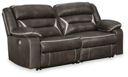 The Furniture Outlets - Ashley Furniture - Kincord Sectional - 2-Piece Power Reclining Sectional Loveseat / Midnight - 13104S7