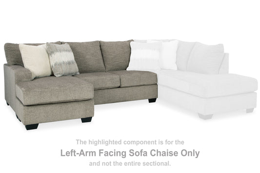 The Furniture Outlets - Ashley Furniture - Creswell Sectional - LAF Corner Chaise / Stone - 1530516