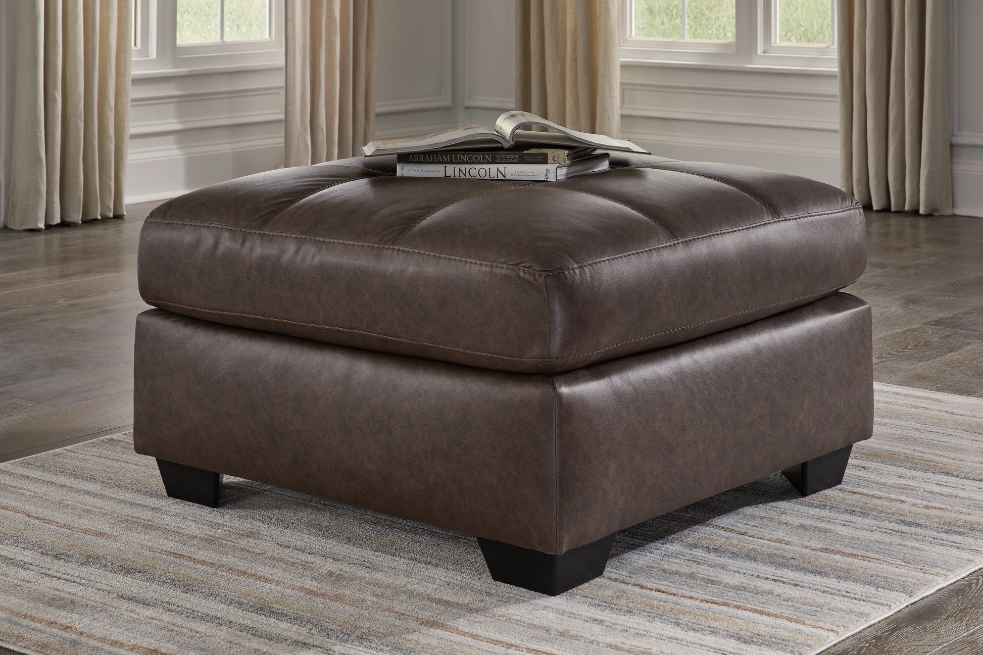 The Furniture Outlets - Ashley Furniture - Barlin Mills Living Room - Oversized Accent Ottoman / Umber - 1700308