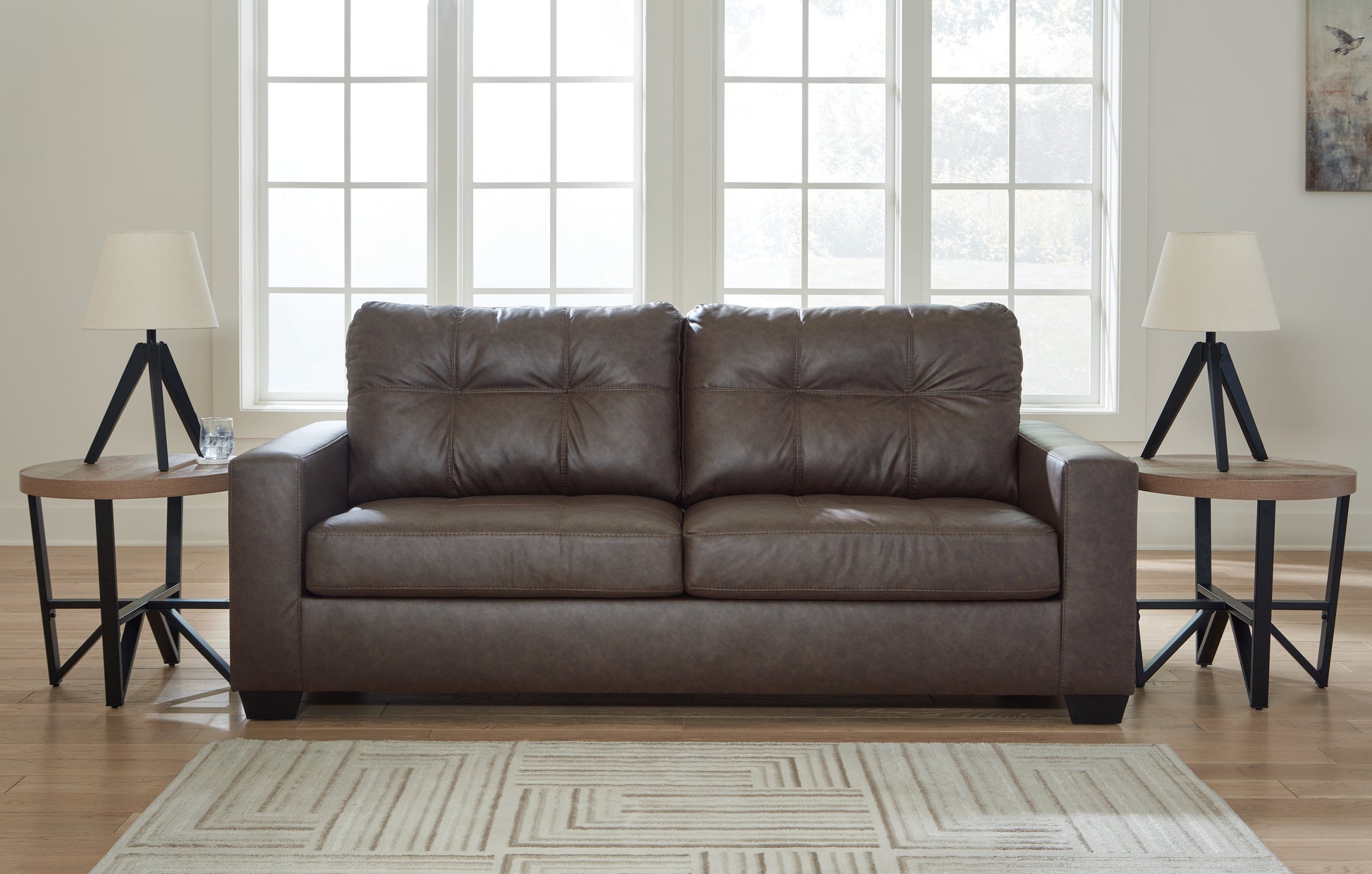 The Furniture Outlets - Ashley Furniture - Barlin Mills Living Room - Queen Sofa Sleeper / Carbon - 1700439