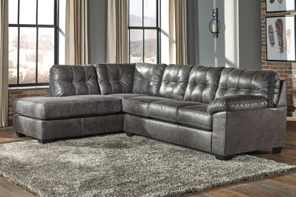 The Furniture Outlets - Ashley Furniture - Fallston Sectional - RAF 2-Piece Sectional with Chaise / Slate - 17221S1
