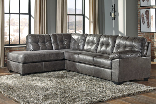 The Furniture Outlets - Ashley Furniture - Fallston Sectional - RAF 2-Piece Sectional with Chaise / Slate - 17221S1