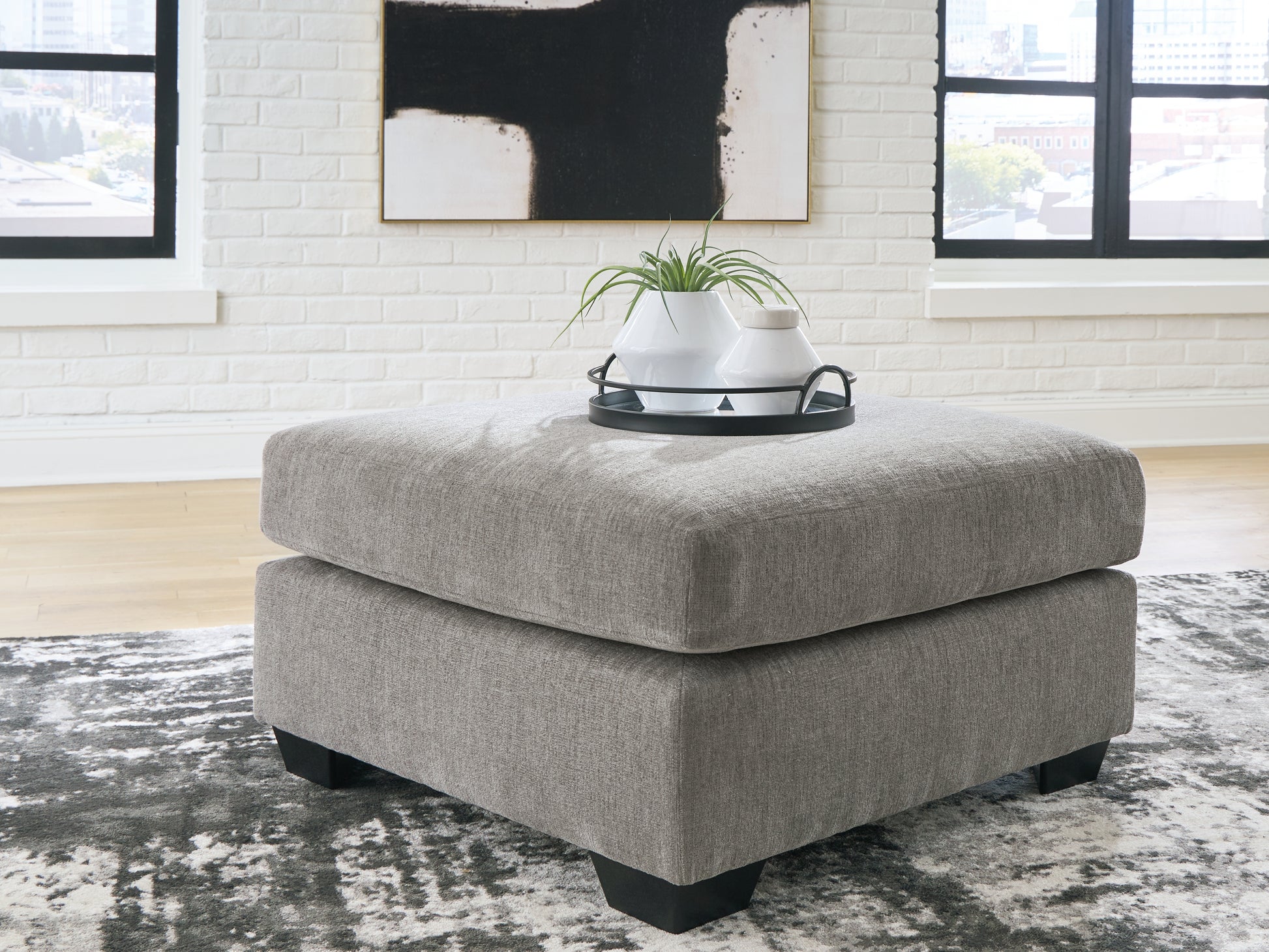 The Furniture Outlets - Ashley Furniture - Lanelly Living Room - Oversized Accent Ottoman / Alloy - 1750408