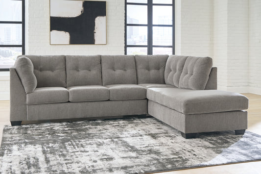 The Furniture Outlets - Ashley Furniture - Lanelly Sectional - LAF 2-Piece Sectional with Chaise / Alloy - 17504S1
