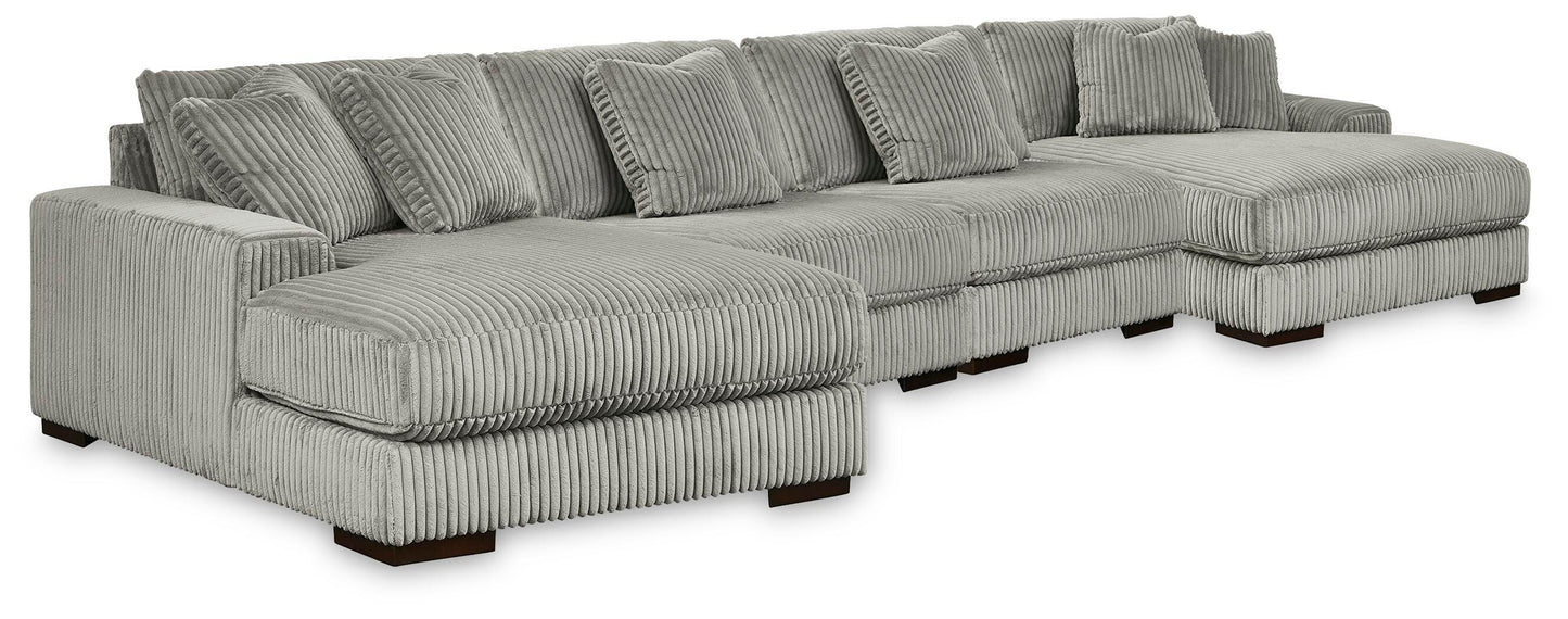 The Furniture Outlets - Ashley Furniture - Lindyn 4-Piece Sectional with Double Chaise - 4-Piece Sectional with Double Chaise - 21105S20