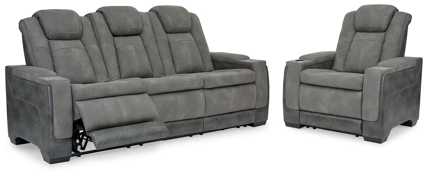The Furniture Outlets - Ashley Furniture - Next-Gen Durapella Power Reclining Sofa and Power Recliner - Power Reclining Sofa and Power Recliner - 22004U3