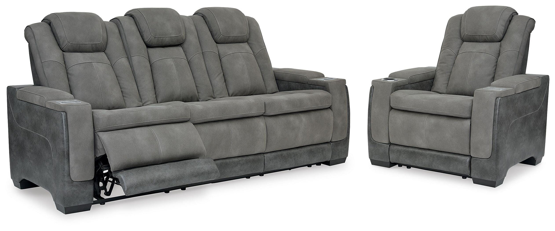 The Furniture Outlets - Ashley Furniture - Next-Gen Durapella Power Reclining Sofa and Power Recliner - Power Reclining Sofa and Power Recliner - 22004U3