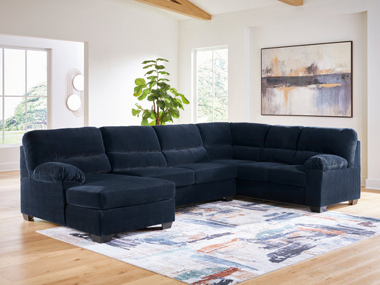 The Furniture Outlets - Ashley Furniture - SimpleJoy Sectional - RAF 3-Piece Sectional with Chaise - 24205S1