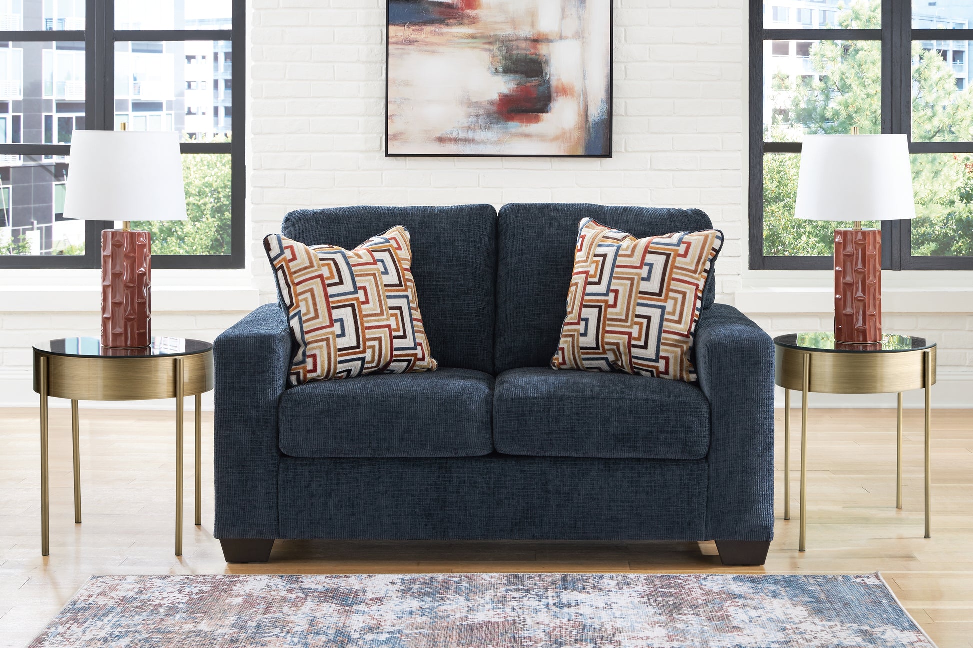 The Furniture Outlets - Ashley Furniture - Aviemore Living Room - Oversized Accent Ottoman / Ink - 2430308
