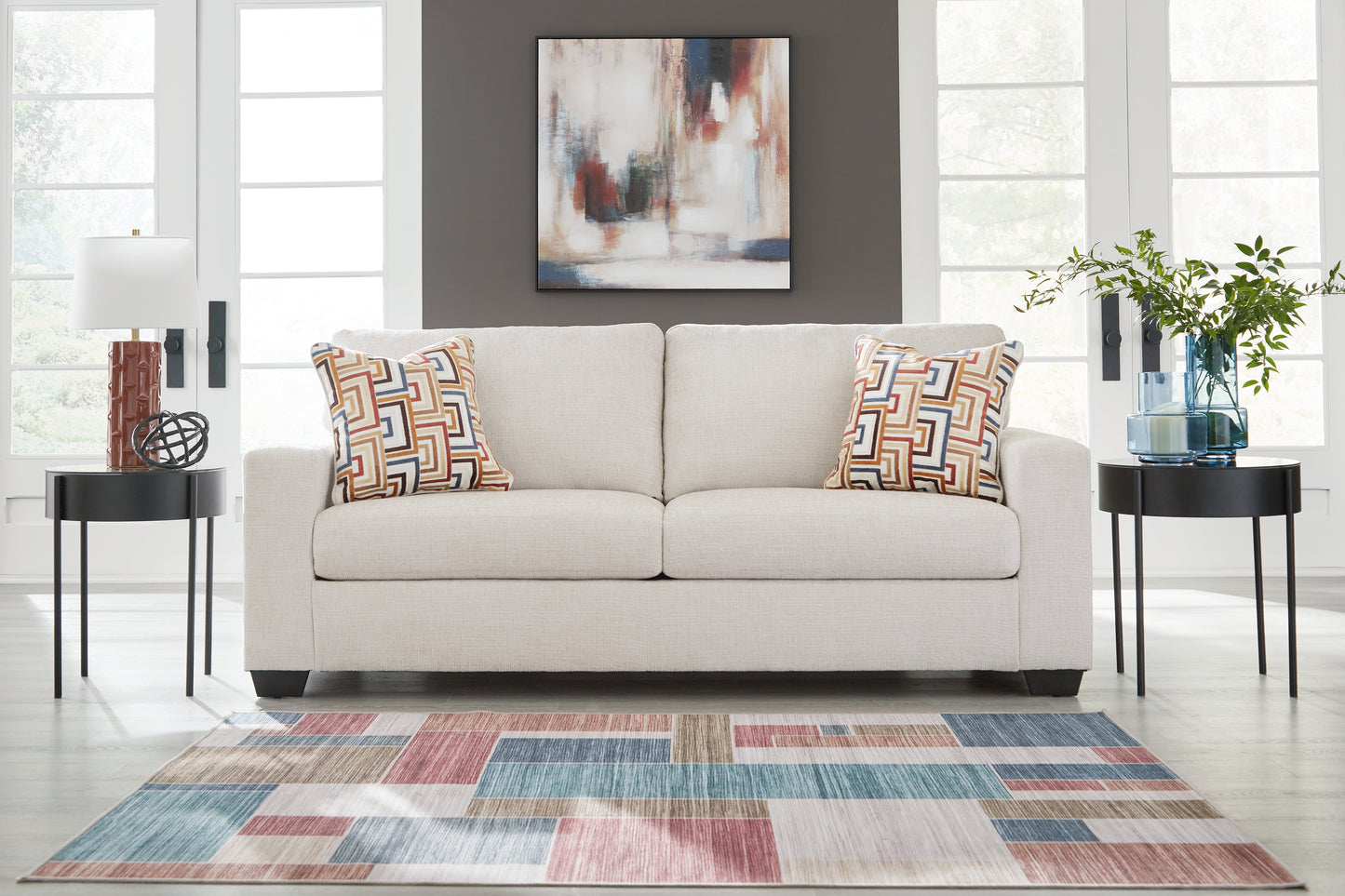 The Furniture Outlets - Ashley Furniture - Aviemore Living Room - Sofa / Stone - 2430538