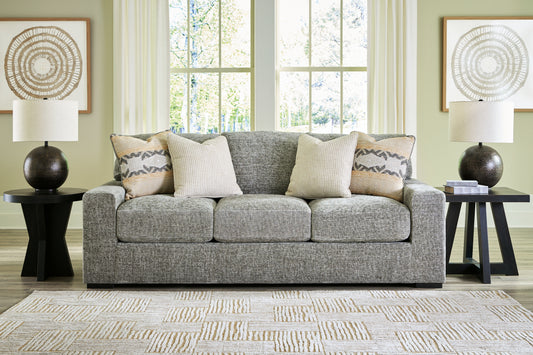 The Furniture Outlets - Ashley Furniture - Dunmor Living Room - Ottoman / Graphite - 2490414
