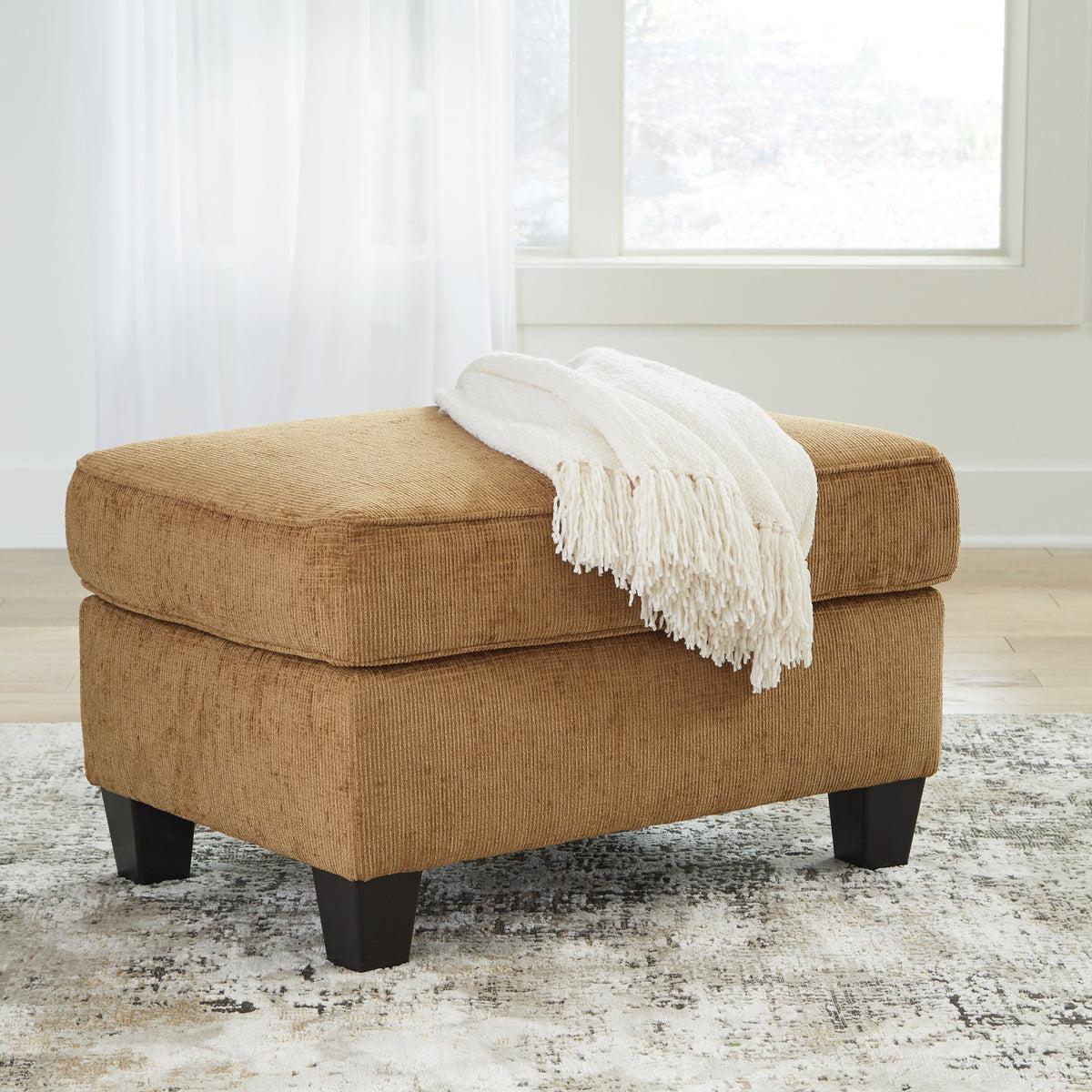 The Furniture Outlets - Ashley Furniture - Erinslane Living Room - Ottoman / Honey - 2520714