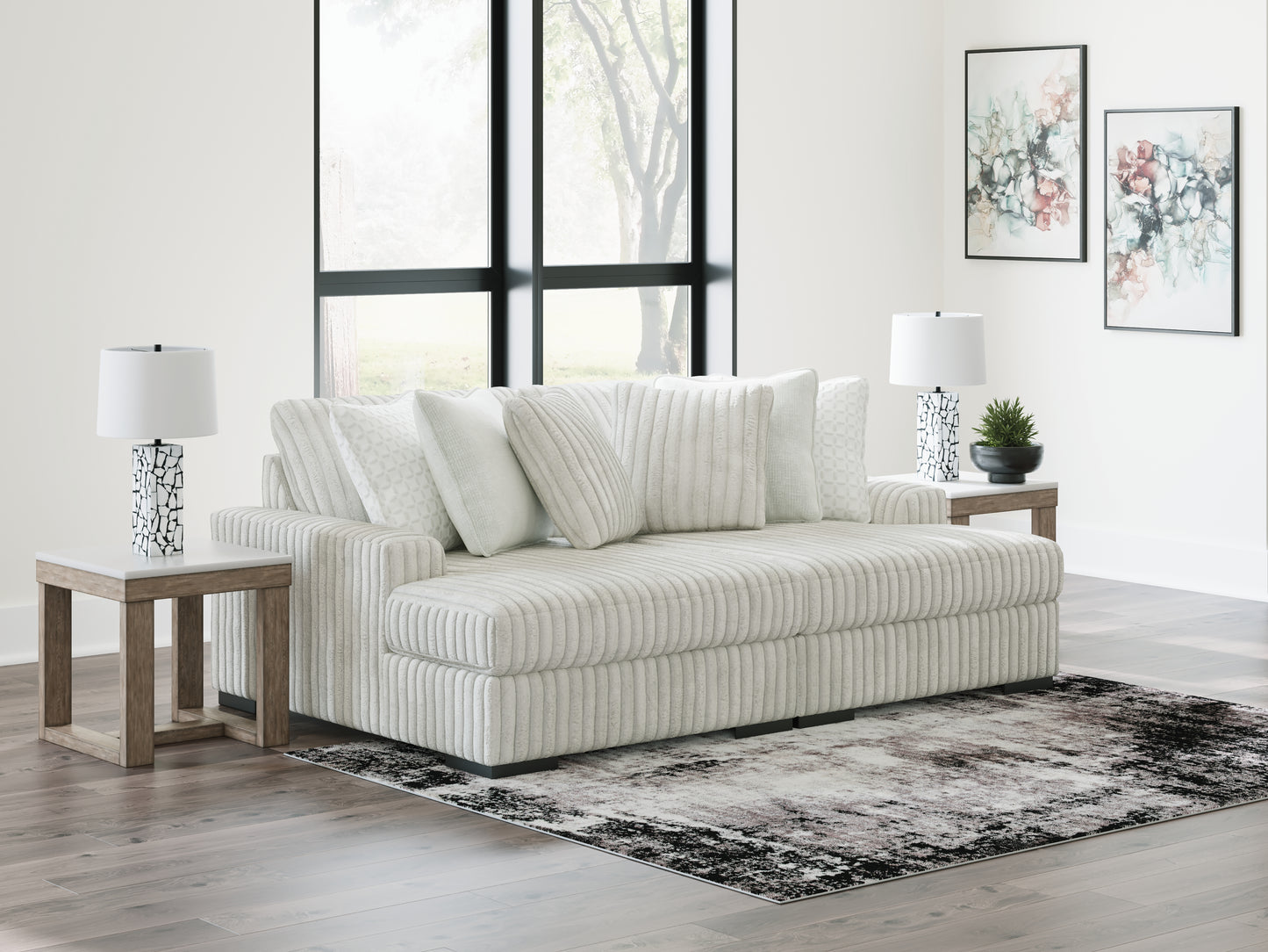 The Furniture Outlets - Ashley Furniture - Stupendous Sectional - RAF 2-Piece Sectional with Chaise / Alloy - 25903S6
