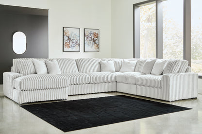 The Furniture Outlets - Ashley Furniture - Stupendous Sectional - RAF 6-Piece Sectional with Chaise / Alloy - 25903S21