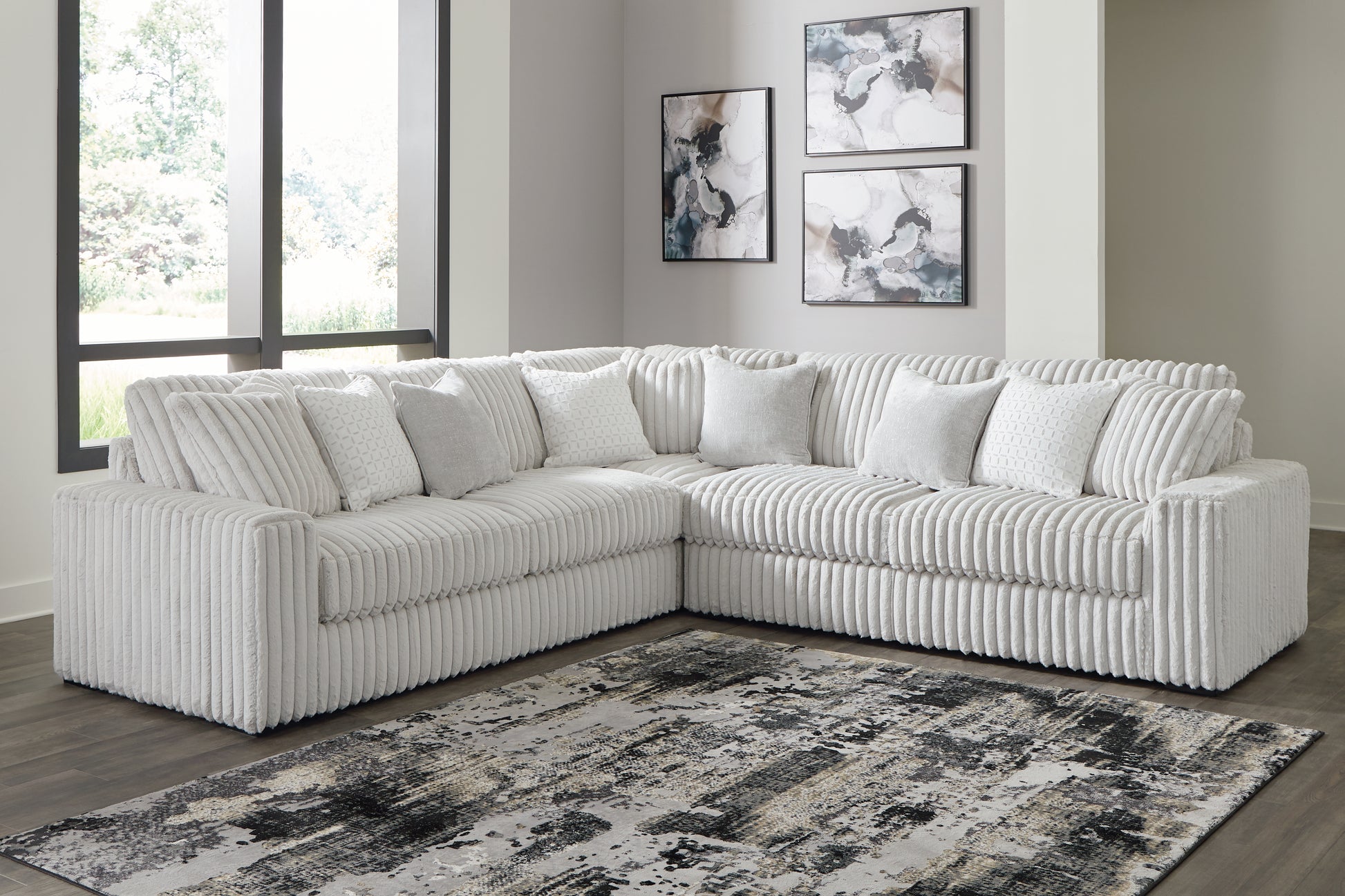 The Furniture Outlets - Ashley Furniture - Stupendous Sectional - LAF 2-Piece Sectional with Chaise / Alloy - 25903S7