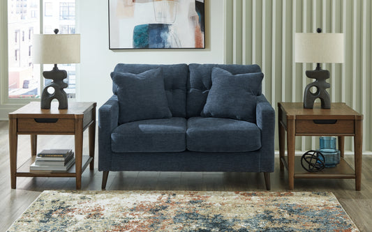 The Furniture Outlets - Ashley Furniture - Bixler Living Room - Loveseat / Navy - 2610635