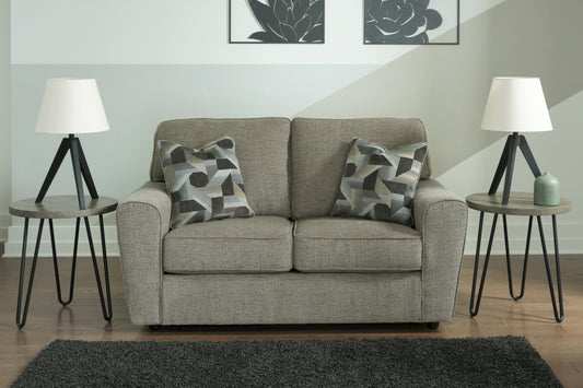 The Furniture Outlets - Ashley Furniture - Cascilla Living Room - Loveseat / Pewter - 2680535