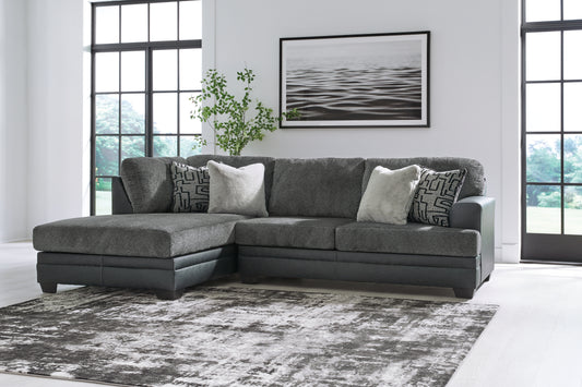 The Furniture Outlets - Ashley Furniture - Brixley Pier Sectional - LAF 2-Piece Sectional with Chaise / Graphite - 29906S2