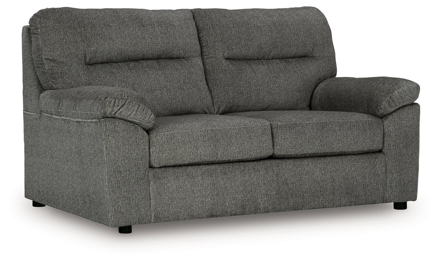 The Furniture Outlets - Ashley Furniture - Bindura Living Room - Loveseat / Mineral - 3030535