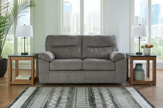 The Furniture Outlets - Ashley Furniture - Bindura Living Room - Glider Loveseat / Mineral - 3030578