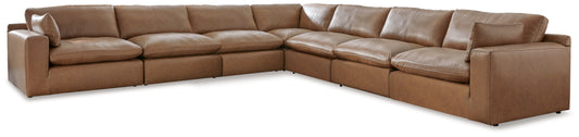 The Furniture Outlets - Ashley Furniture - Emilia Sectional - RAF 7-Piece Sectional / Caramel - 30901S6