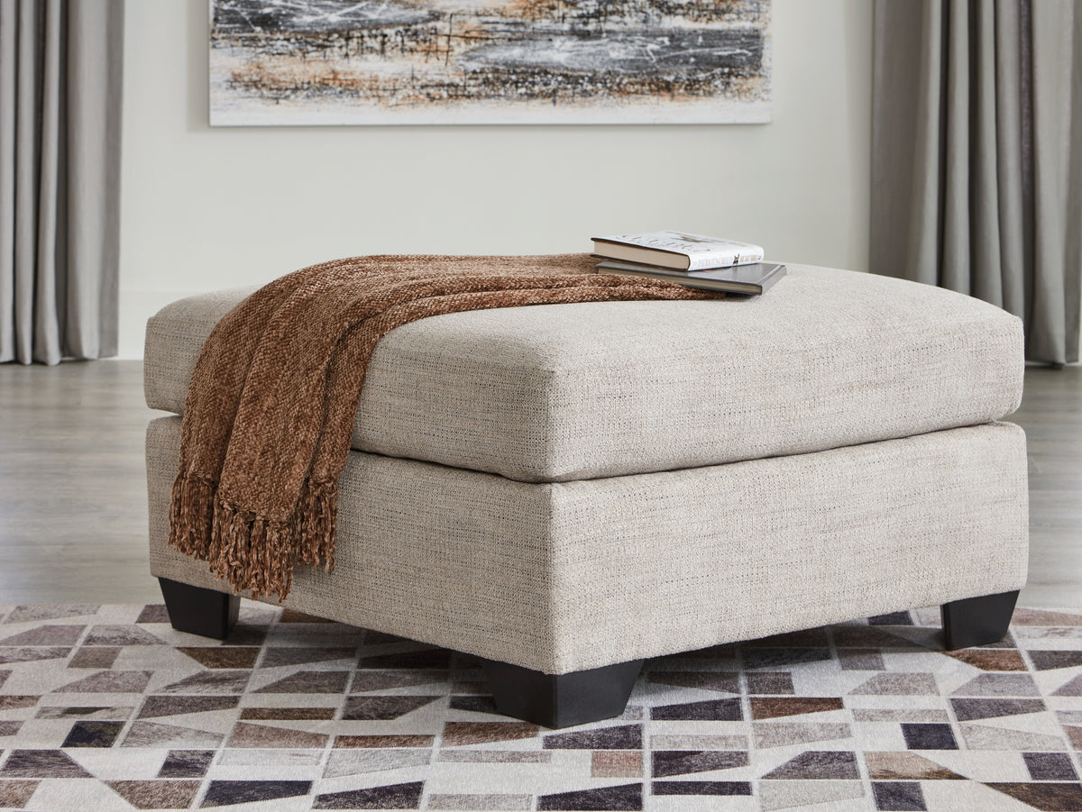 The Furniture Outlets - Ashley Furniture - Mahoney Living Room - Oversized Accent Ottoman / Pebble - 3100408