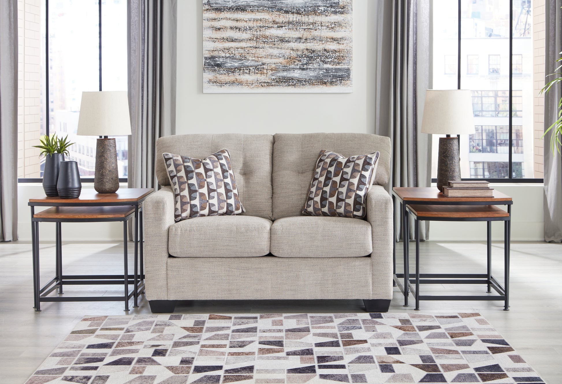The Furniture Outlets - Ashley Furniture - Mahoney Living Room - Full Sofa Sleeper / Pebble - 3100436