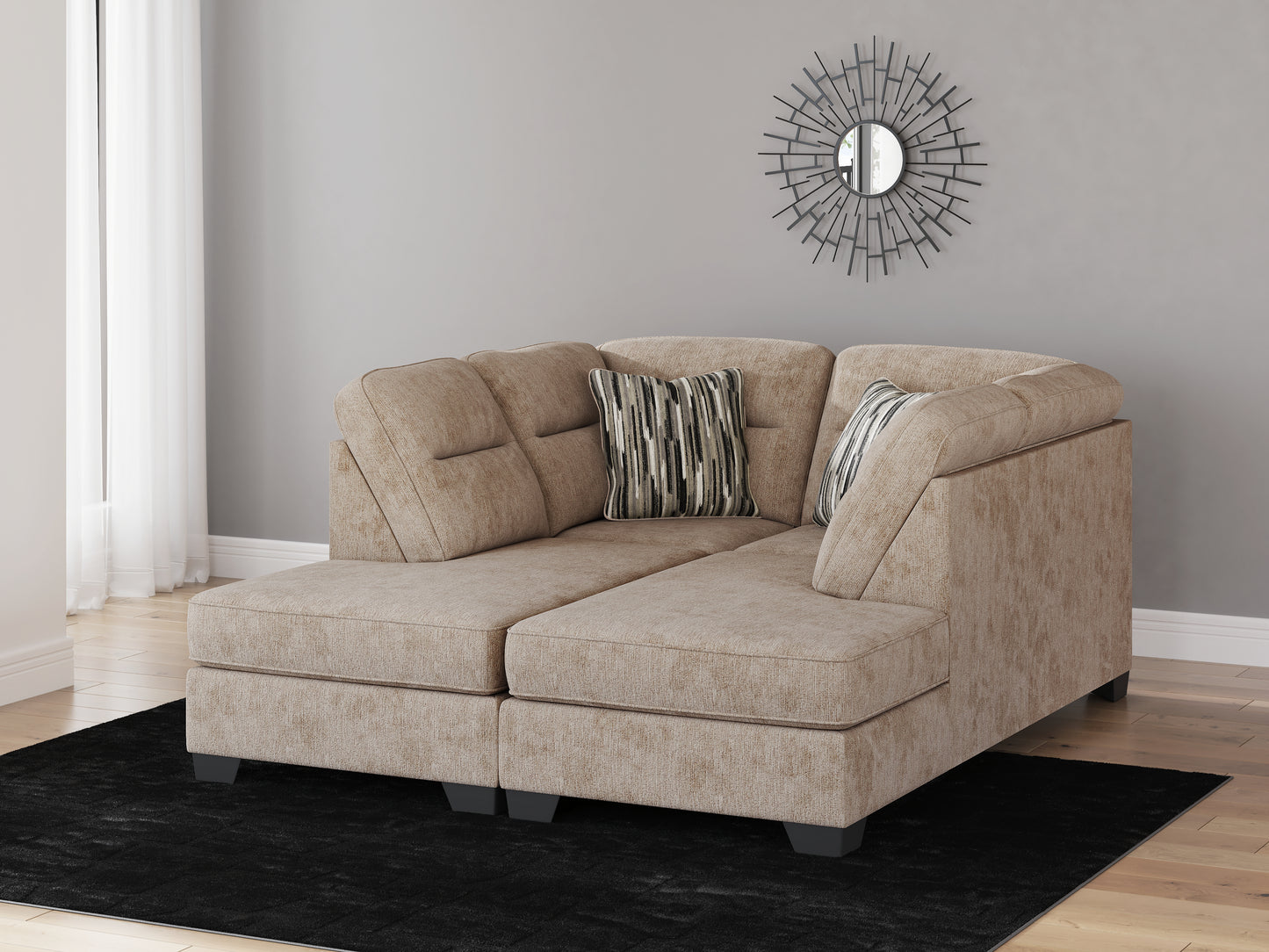 The Furniture Outlets - Ashley Furniture - Olten Sectional - RAF 2-Piece Super Chaise / Mocha - 31304S3
