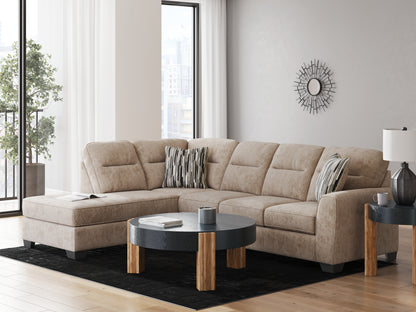 The Furniture Outlets - Ashley Furniture - Olten Sectional - RAF 2-Piece Sectional with Chaise / Mocha - 31304S1