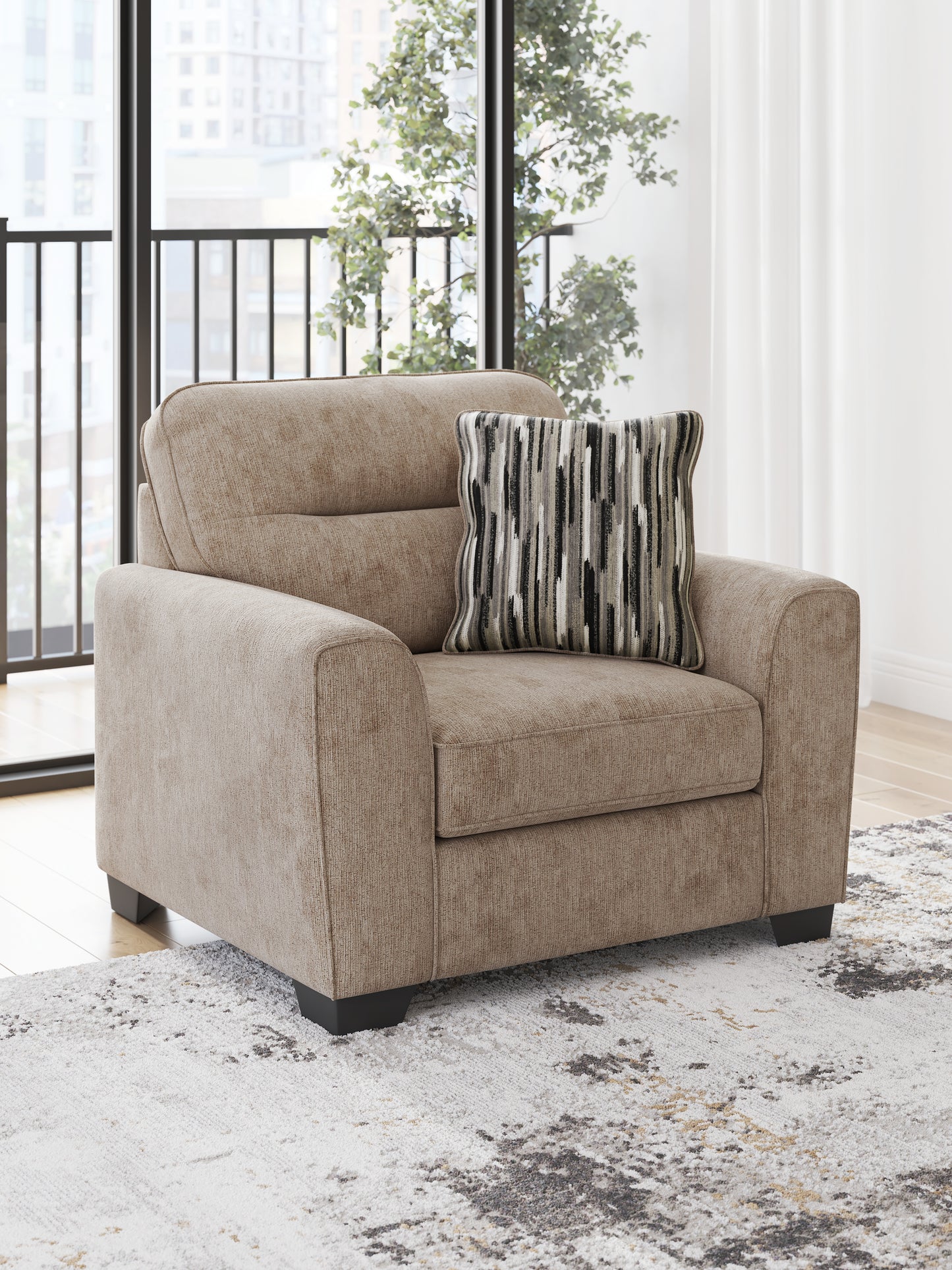 The Furniture Outlets - Ashley Furniture - Olten Living Room - Chair and a Half / Mocha - 3130423