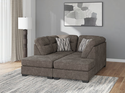 The Furniture Outlets - Ashley Furniture - Olten Sectional - RAF 2-Piece Super Chaise / Graphite - 31305S3