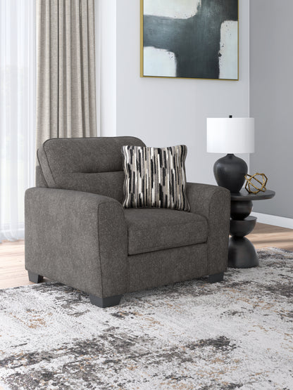 The Furniture Outlets - Ashley Furniture - Olten Living Room - Chair and a Half / Graphite - 3130523