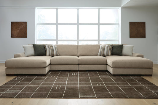 The Furniture Outlets - Ashley Furniture - Linenhause Sectional - RAF 4-Piece Double Chaise Sectional - 31803S9
