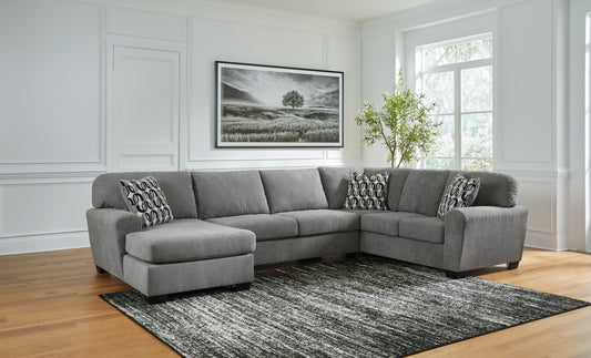 The Furniture Outlets - Ashley Furniture - Birkdale Court Sectional - RAF 3-Piece Sectional / Gray - 32402S3
