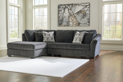 The Furniture Outlets - Ashley Furniture - Biddeford Sectional - RAF 2-Piece Sectional with Chaise / Shadow - 35504S1