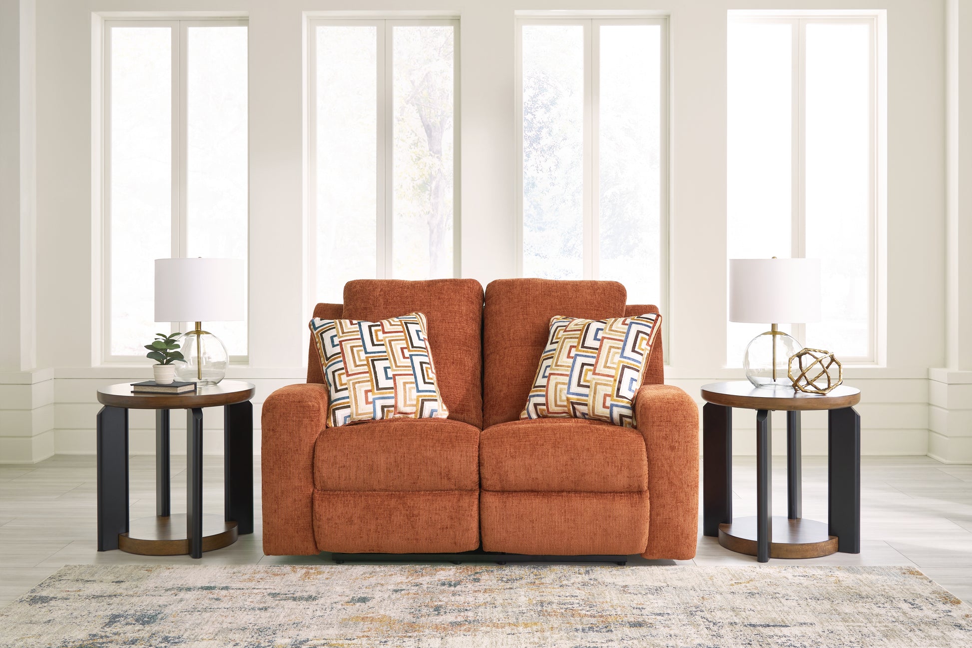 The Furniture Outlets - Ashley Furniture - Danum Living Room - Reclining Loveseat / Spice - 3880786