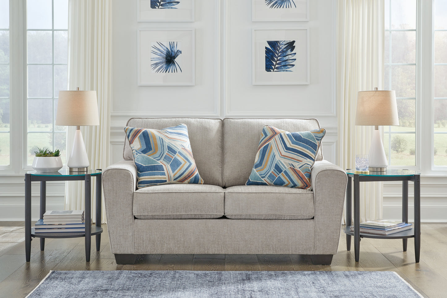 The Furniture Outlets - Ashley Furniture - Cashton Living Room - Loveseat / Ice - 4060635