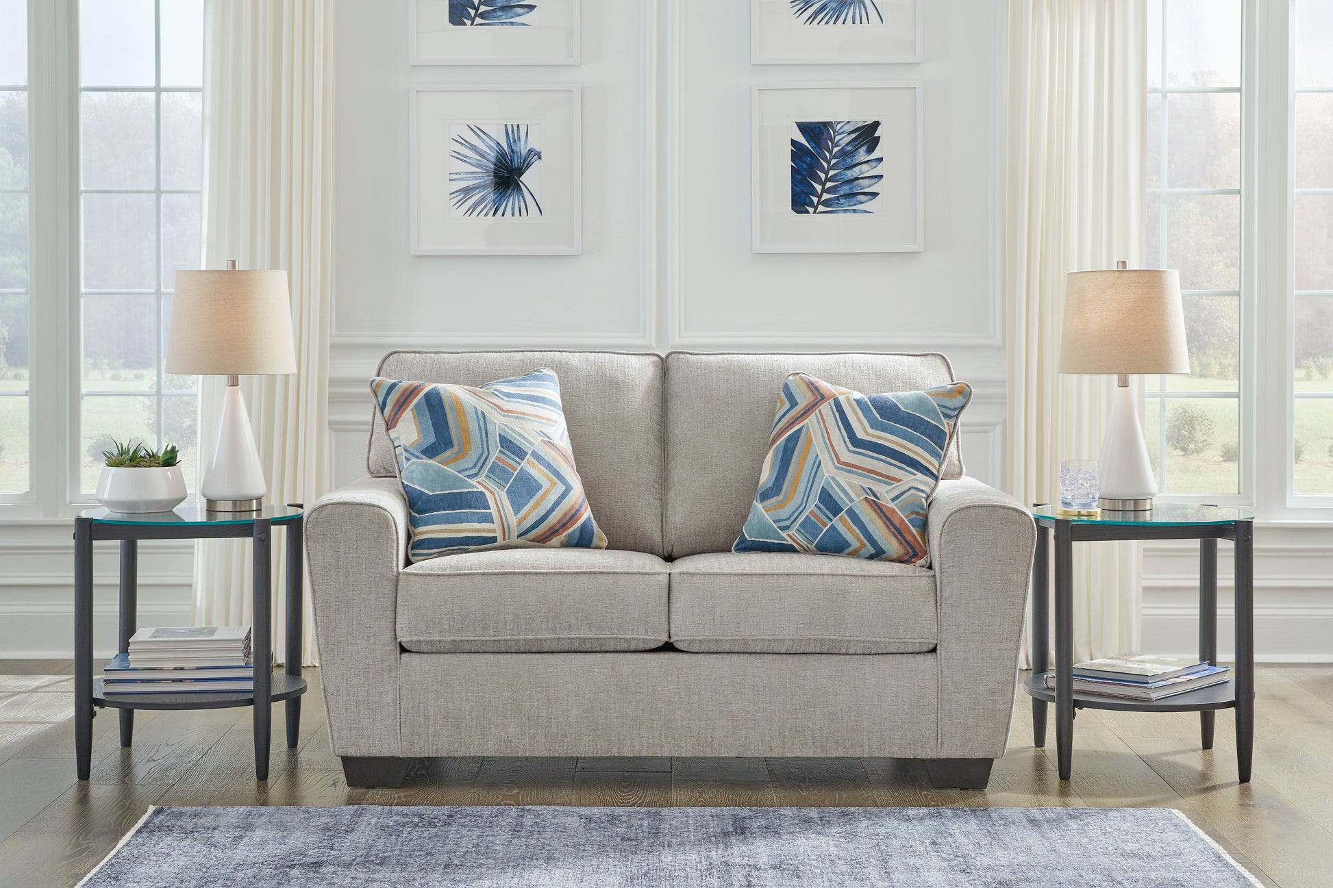 The Furniture Outlets - Ashley Furniture - Cashton Living Room - Loveseat / Ice - 4060635