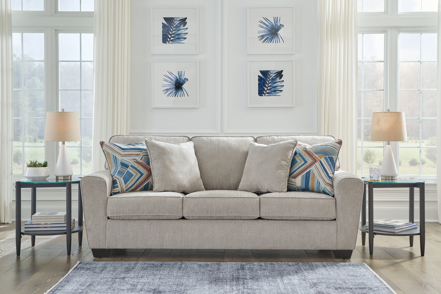 The Furniture Outlets - Ashley Furniture - Cashton Living Room - Sofa / Ice - 4060638