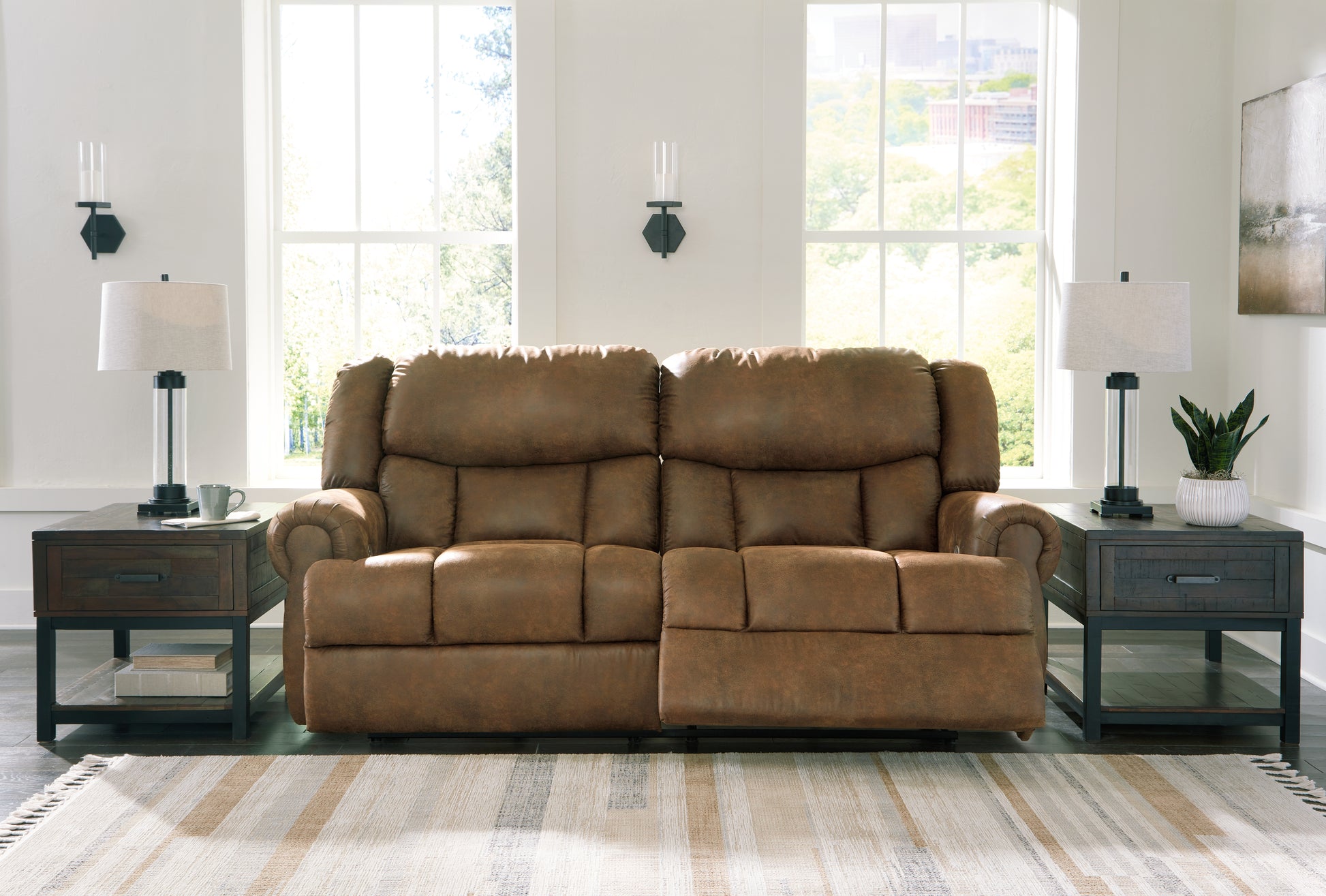 The Furniture Outlets - Ashley Furniture - Boothbay Living Room - 2 Seat Reclining Sofa / Auburn - 4470481