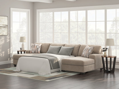 The Furniture Outlets - Ashley Furniture - Newellen Sectional - RAF 3-Piece Sectional with Chaise / Hemp - 48404S5