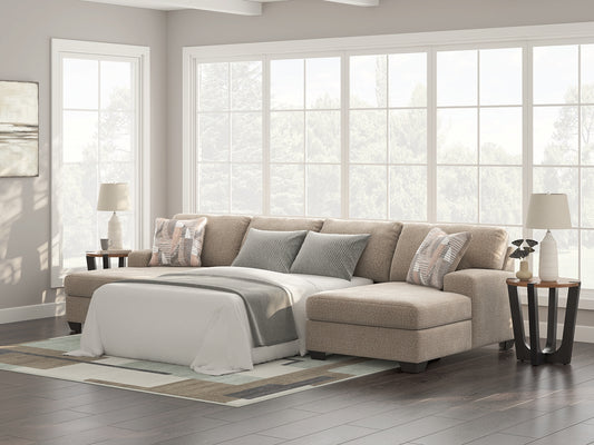 The Furniture Outlets - Ashley Furniture - Newellen Sectional - RAF 3-Piece Sectional with Chaise / Hemp - 48404S5