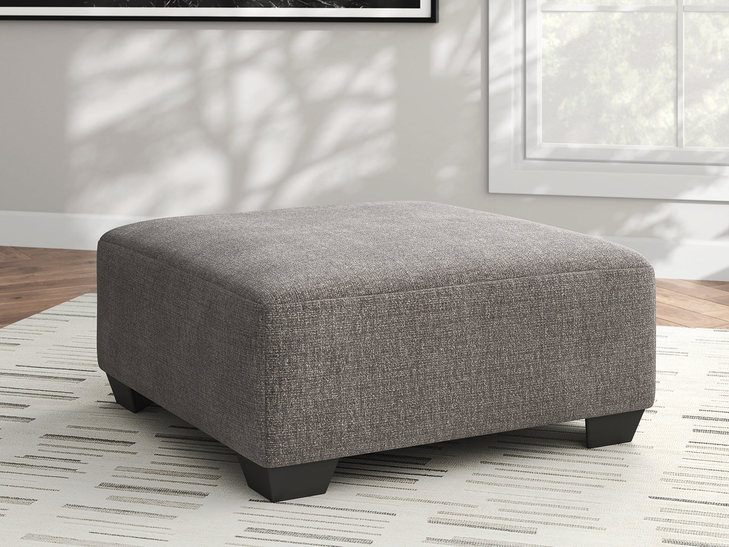 The Furniture Outlets - Ashley Furniture - Newellen Living Room - Oversized Accent Ottoman / Greystone - 4840508