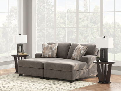 The Furniture Outlets - Ashley Furniture - Newellen Sectional - RAF 2-Piece Super Chaise / Greystone - 48405S4